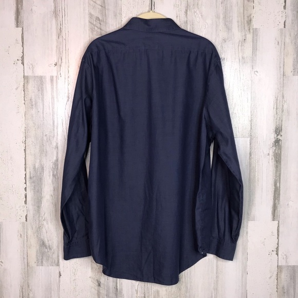 Calvin Klein non-iron slim fit dress shirt size 17 - Picture 2 of 5